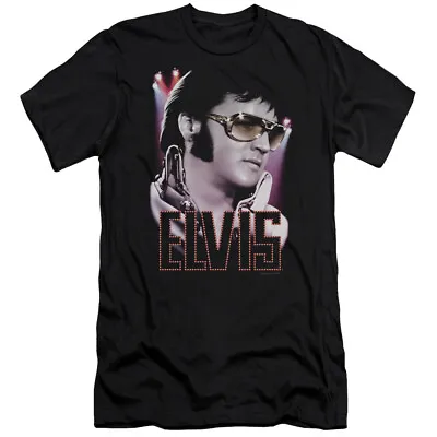 $24.29 • Buy Elvis Presley Premium Canvas T-Shirt Sideburns Black Tee