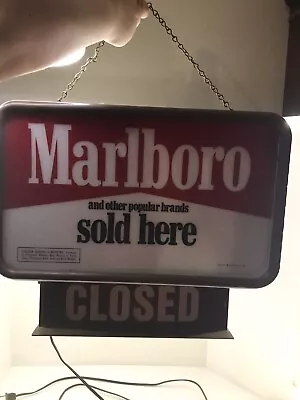 Vintage Philip Morris Marlboro Bar Display Lighted Sign • $100