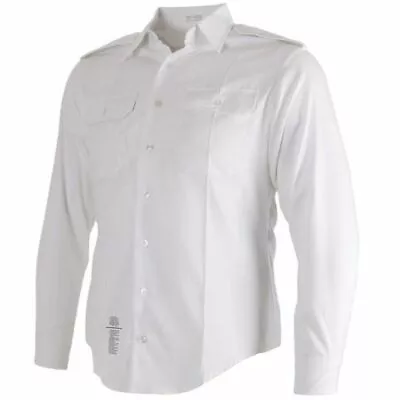 US Army ASU White Dress Long Sleeve Uniform Shirt 17 X 34 And 35 Sleeve X-Large • $16.63