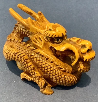 £20 • Buy Netsuke Oriental Dragon Design Hand Carved Nice Detail