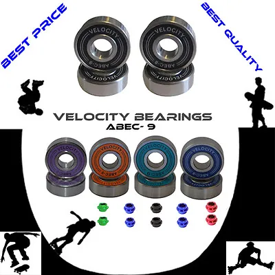  Abec 9 Wheel Bearings Skateboard Stunt Scooter Quad Inline Roller Skate 11 7 5  • £2.69