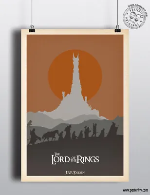 LORD OF THE RINGS - Minimalist Movie Poster Print Posteritty JRR Tolkien LOTR • £4.50