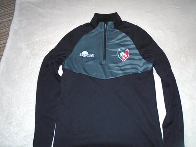 £11.50 • Buy Leicester Tigers Rugby Union 1/4 Zip Track Jacket Size Small S Adult No Shirt