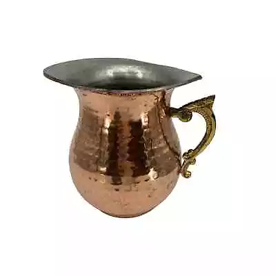 Collectible Copper Coated Tin Metalware Water Pitcher Jugs • $35