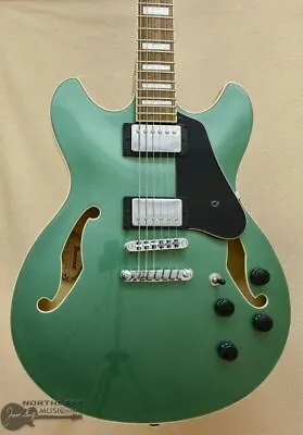 Ibanez Artcore AS73 Hollow Body -  Olive Green Metallic   • $449.99