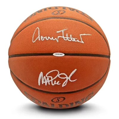 Magic Johnson Jerry West Signed Autographed Authentic Basketball Lakers UDA • $1095