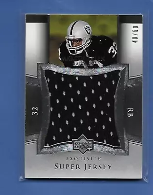 Marcus Allen Game Used Jersey Jumbo - 2005 UD Exquisite 40/50 • $9.99