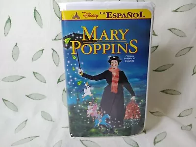 Walt Disney Mary Poppins Rare Spanish VHS In Original Walt Disney Case • $15