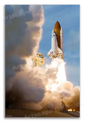 STS-122 Space Shuttle Atlantis NASA Launch Poster - 20x30 • $18.95