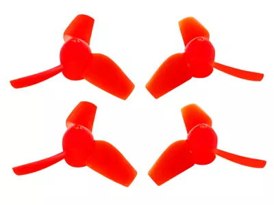 Microheli Plastic 3-Blade Propeller 31mm/0.8mm Shaft CW/CCW Set (RED) • $3.99