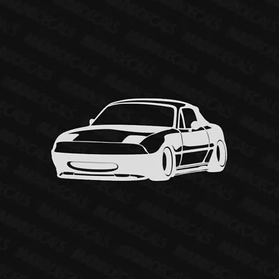 Mazda Miata NA Sticker Decal Silhouette Outline  • $2.18