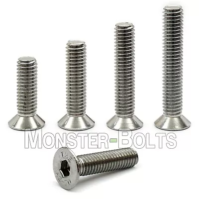 M4 Stainless Steel Flat Head Socket Cap Screws A2 Metric DIN 7991 0.70 Coarse • $5.71