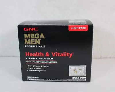 GNC Mega Man Performance Health & Vitality Vitapak Program Exp 2/25 NEW • $23.99