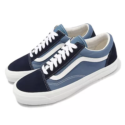 Vans Vault OG Old Skool LX Canvas Navy Blue White Men Unisex Casual VN0A4P3X5OC • $136.40