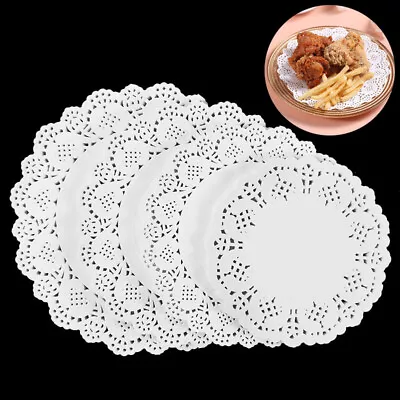 140Pcs Round Paper Lace Doilies Cake Placemat Party Wedding Baking Decoration • $21.66