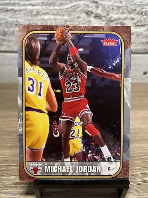2007 08 NBA Fleer Michael Jordan Retro #10 Chicago Bulls. HOF- The Goat • $2.84