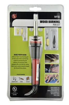 $14.95 • Buy Professional 9pc Wood Burning Pen Set Carving Hot Knife Soldering Iron Tip Set