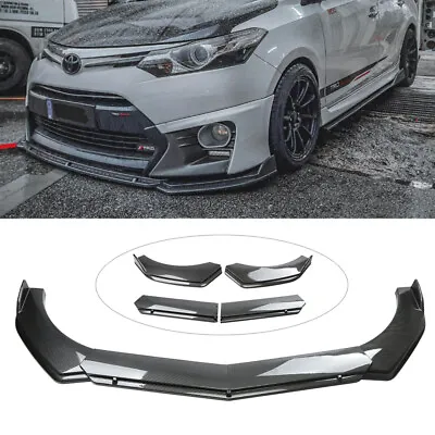 For Benz W205 W204 W212 Car Front Bumper Spoiler Splitter Body Kit Carbon Fiber • $54.98