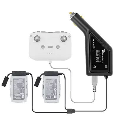 $37.59 • Buy 3 In1 Car Charger For DJI Mavic Air 2 Remote Control & Battery Charging HUB