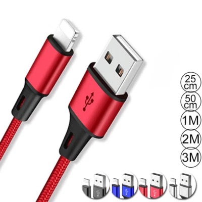 $3.88 • Buy Braided Fast Charging USB Charger Cable For IPhone 6 7 8 X 11 12 13 14 Pro IPad