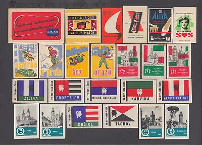24 Old Czechoslovakian Unofficial Matchbox Labels  1. • $1.70
