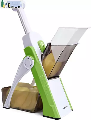 SUPMAKIN Safe Mandoline Slicer For Kitchen Adjustable Potato SlicerVegetable C • $58.09