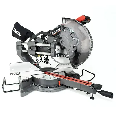 305mm Mitre Saw Sliding Compound Double Bevel With 12  Blade & Laser 1800W 240v • £234.50
