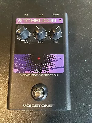 Tc Helicon Voicetone X1 Vocal Fx Megaphone Distortion Pedal NO POWER SUPPLY • $140