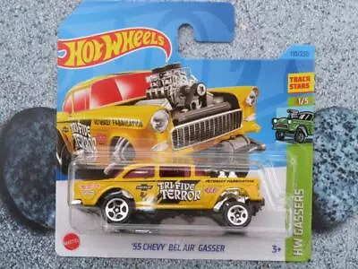 Hot Wheels H3E 110 1955 CHEVY BEL AIR GASSER Yellow 2023 110/250 CaseE • $4.29