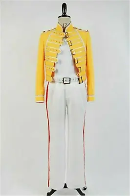 $29.99 • Buy Queen Lead Vocals Freddie Mercury Wembley Cosplay Costume Jacket Pants Shirt