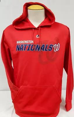 Majestic Therma Base MLB Washington Nationals Hooded Sweatshirt New Mens LARGE • $23.99