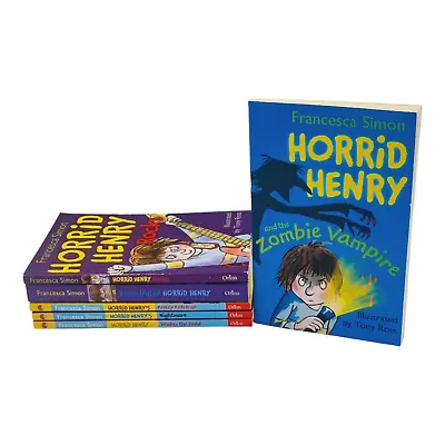 Books Bundle Paperback Set Children Fiction Novel Horrid Henry Bed Time Stories • £11.49