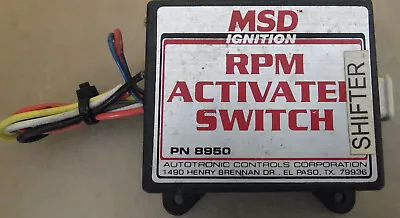 MSD 8950 RPM Activated Switch Chip Style Works W/4-6-8 Cyl Turns On Anything! • $114.99