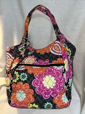 Very Nice VERA BRADLEY “Jazzy Blooms” Quilted Snap Tote Shoulder Handbag • $24.99