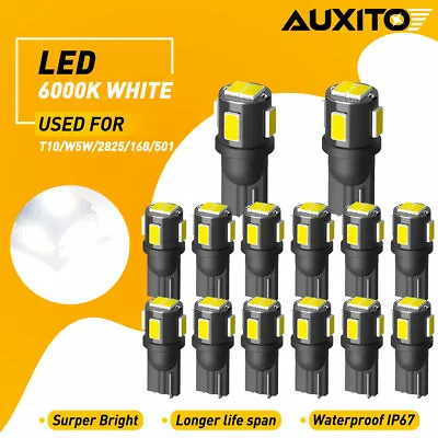 $12.99 • Buy 20x Super White T10 194 LED Bulbs For Instrument Panel Gauge Cluster Dash Lights