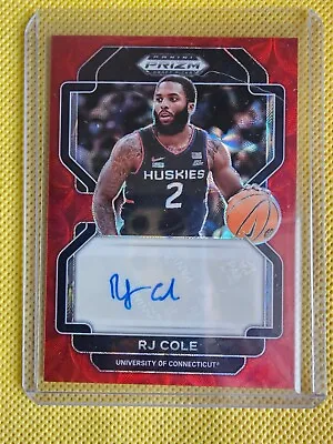 2022-23 Paninin Prizm R.j. Cole Red Circles Auto /88 Rc Uconn • $11