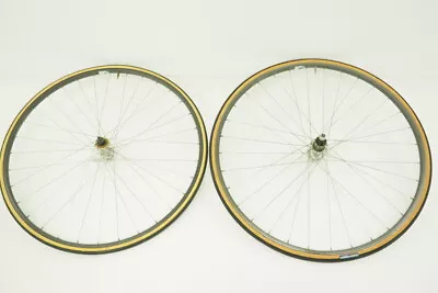 Vintage Wolber 700c Road Bike Clincher Wheelset Shimano RX100 HG W/ Tires • $74.99