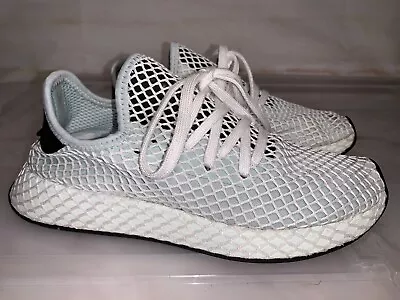 Womens ADIDAS Deerupt Mint Green White Sneakers Size US 8 #27085 • $50