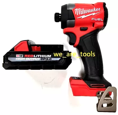 Milwaukee M18 FUEL 2953-20 1/4 4 Speed Impact 1) 48-11-1835 Battery High Output • $162.97