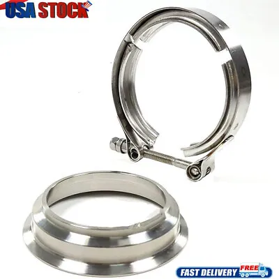 3  Downpipe V-band Flange Clamp For Marmon Borg Warner Turbo S369 SX-E S200 S300 • $27.25