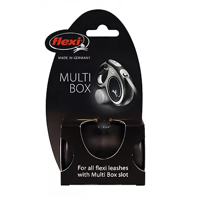 Flexi Multi Box Dog Puppy Lead Accessories Treat Poop Roll Bags Dispenser Black • £10.12