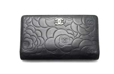 CHANEL Camellia SV Leather Long Wallet■0328gn1630-5M • $187