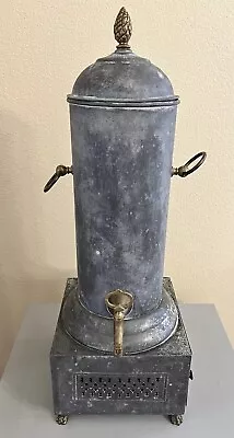 Vintage Metal Hot Water Drink Dispenser Fountain Brass Accents Made In Portugal • $249.99