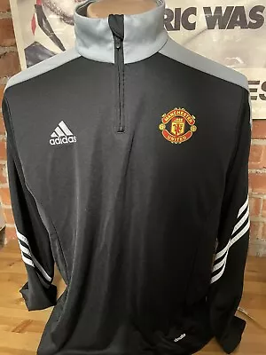 £5.50 • Buy Adidas Manchester United Man Utd Training Football  Drill Top Adult Size Xl