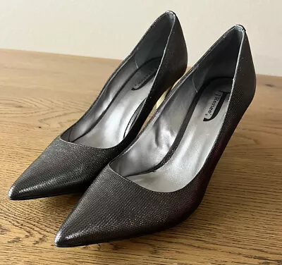 J. Renee Women's Silver Pewter Sparkle Pump Pointy Toe  Rylee J  Size 10M • $17