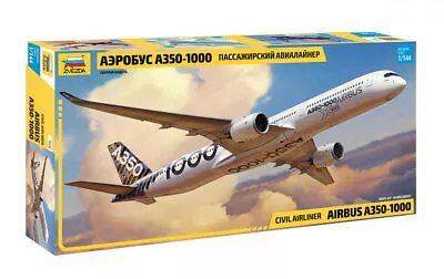 Zvezda 1/144 Airbus A-350-1000 Passenger Aircraft • $60