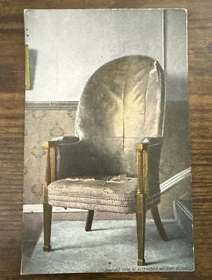 Vintage Postcard George Washington Library Chair Alexandria Masonic Lodge • $9.99