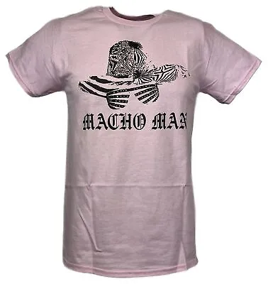 Macho Man Randy Savage Hat Glasses Pink T-shirt • $27.99