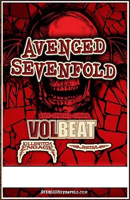 AVENGED SEVENFOLD | VOLBEAT | KILLSWITCH ENGAGE Tour 2016 Ltd Ed RARE Poster A7X • $34.99