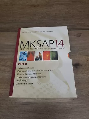 MKSAP14 Medical Knowledge Self Assessment Program Part B (5 Paperbacks) Box • $40